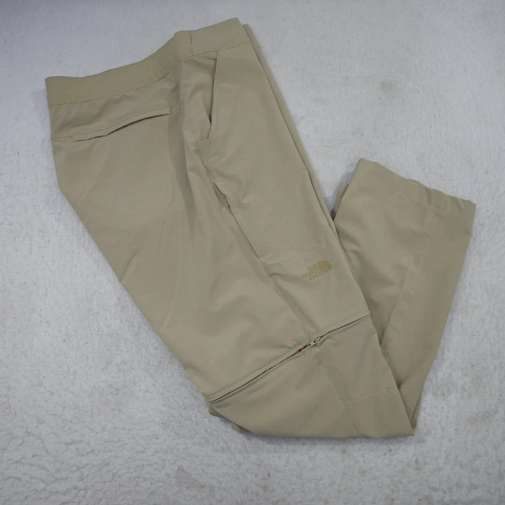 The North Face Convertible Pants Mens 38x32 Regular Tan Zip Off Hiking Outdoor